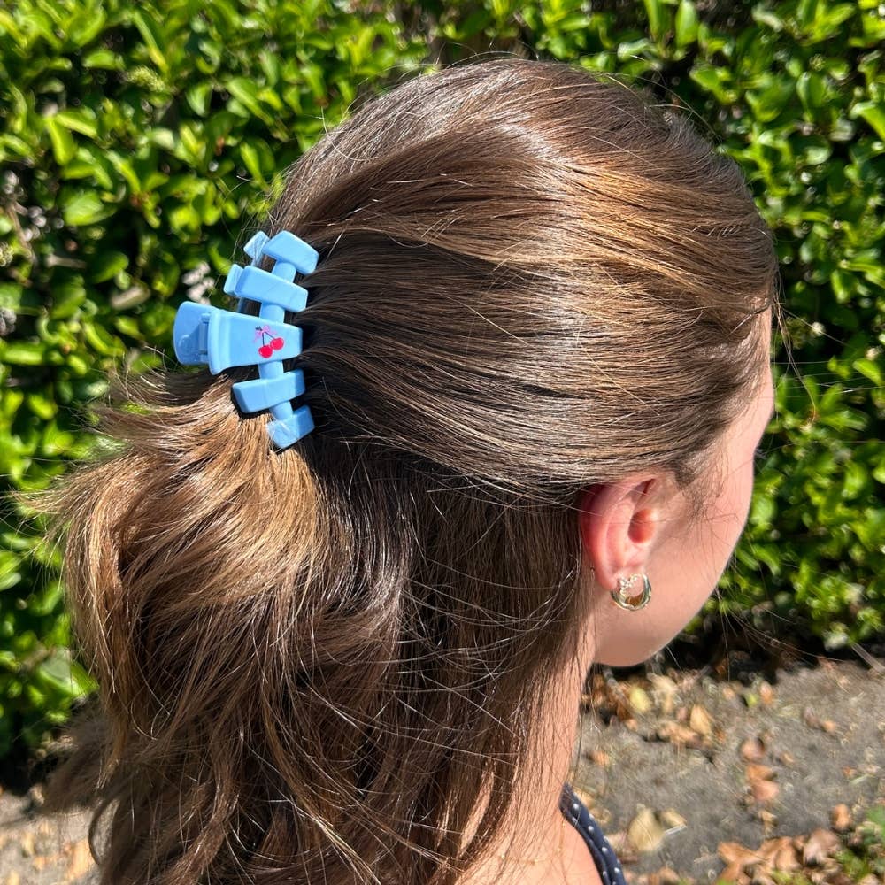 Classic Basket of Cherries Small Hair Clip