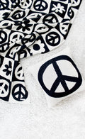 Peace Sign Knit Pillow