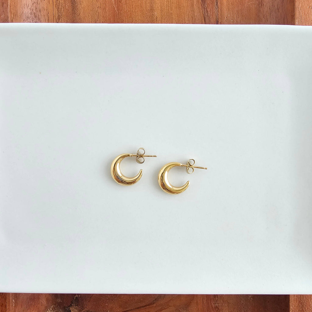 Mini Gold Luxe Selena Hoops