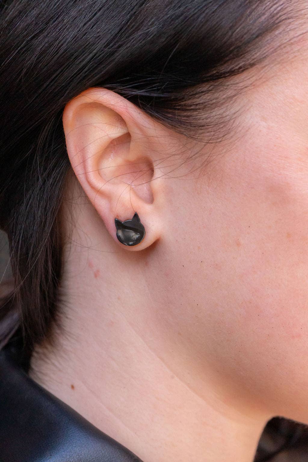 Black Cat Studs