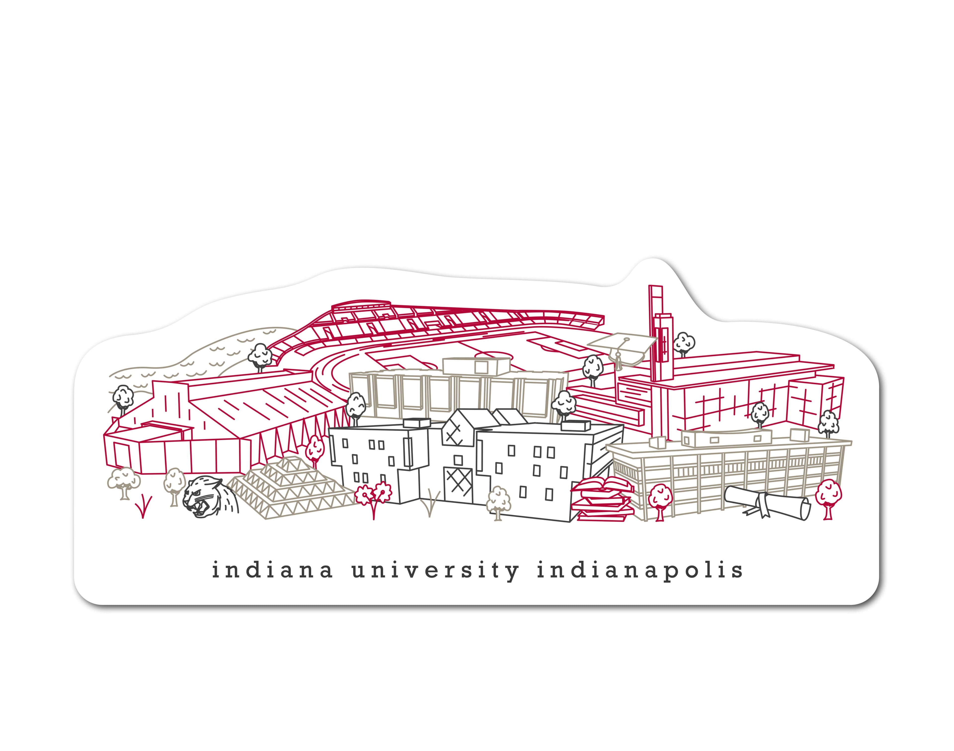 Indiana University Indianapolis Sticker