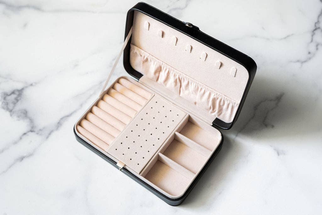 Black Jewelry Travel Case Box