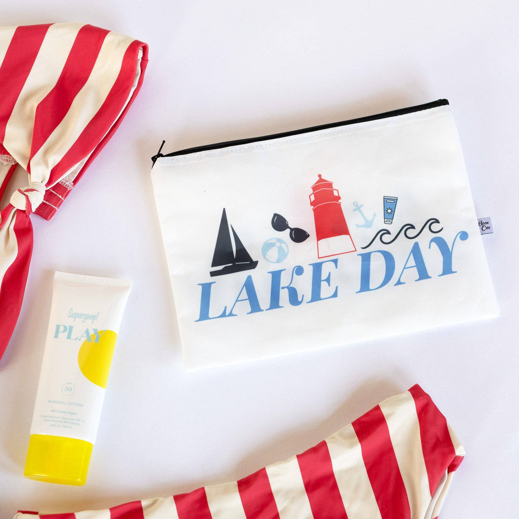 Lake Day Sailcloth Splash-Proof Pouch