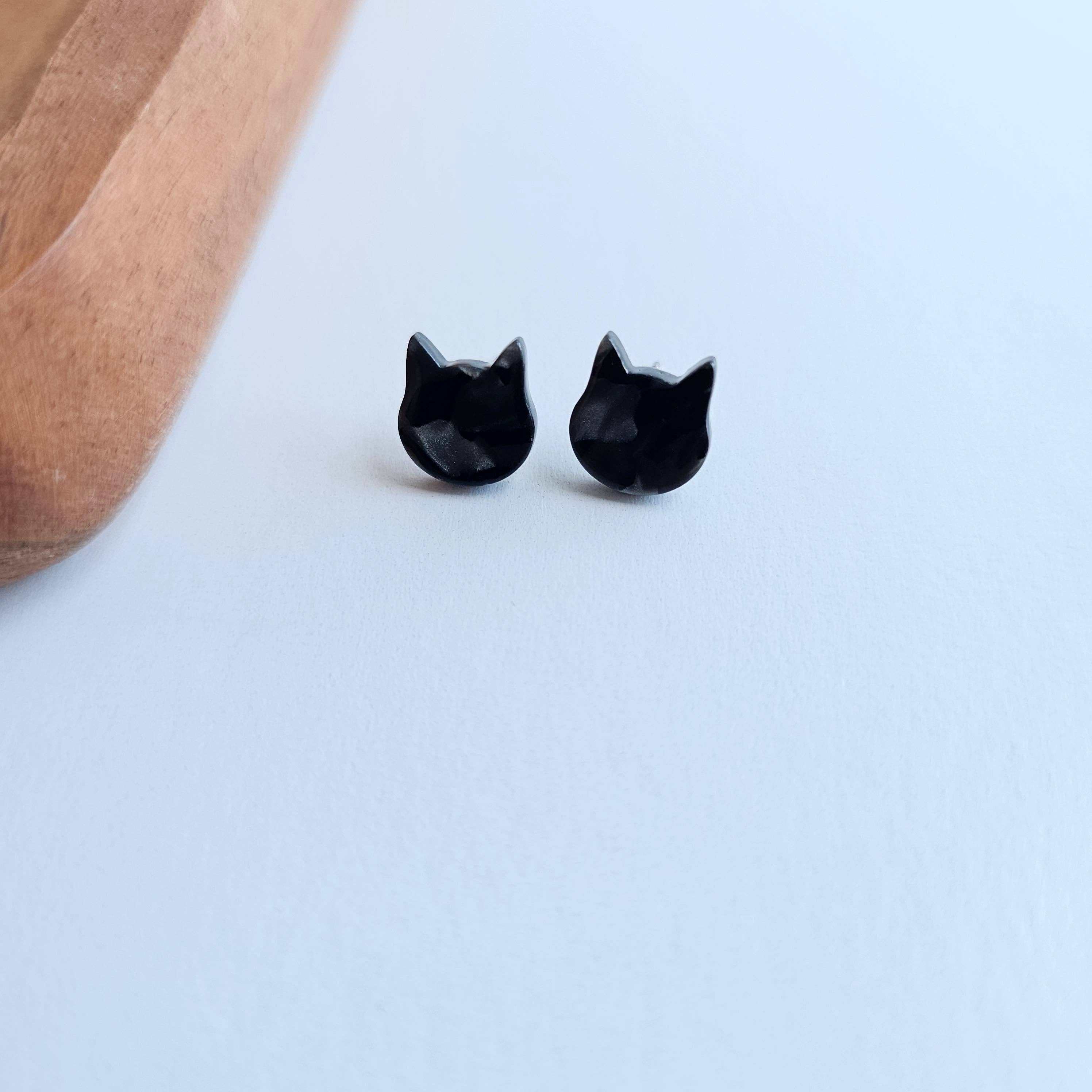 Black Cat Studs