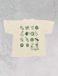 Lucky You, St Patricks Day Luck Icons Boxy Cotton TShirt