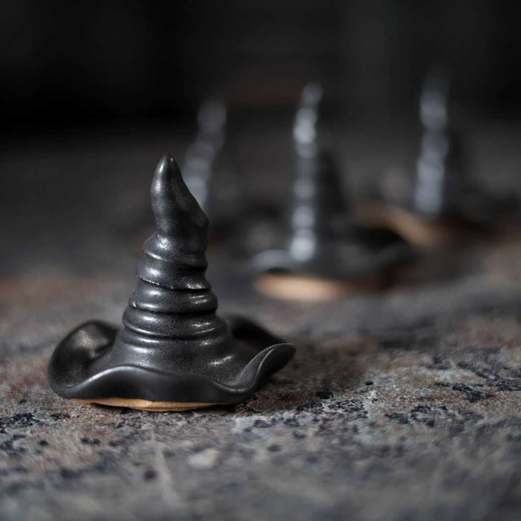 Handmade Ceramic Witch Hat Ring Holder | Altar & Halloween
