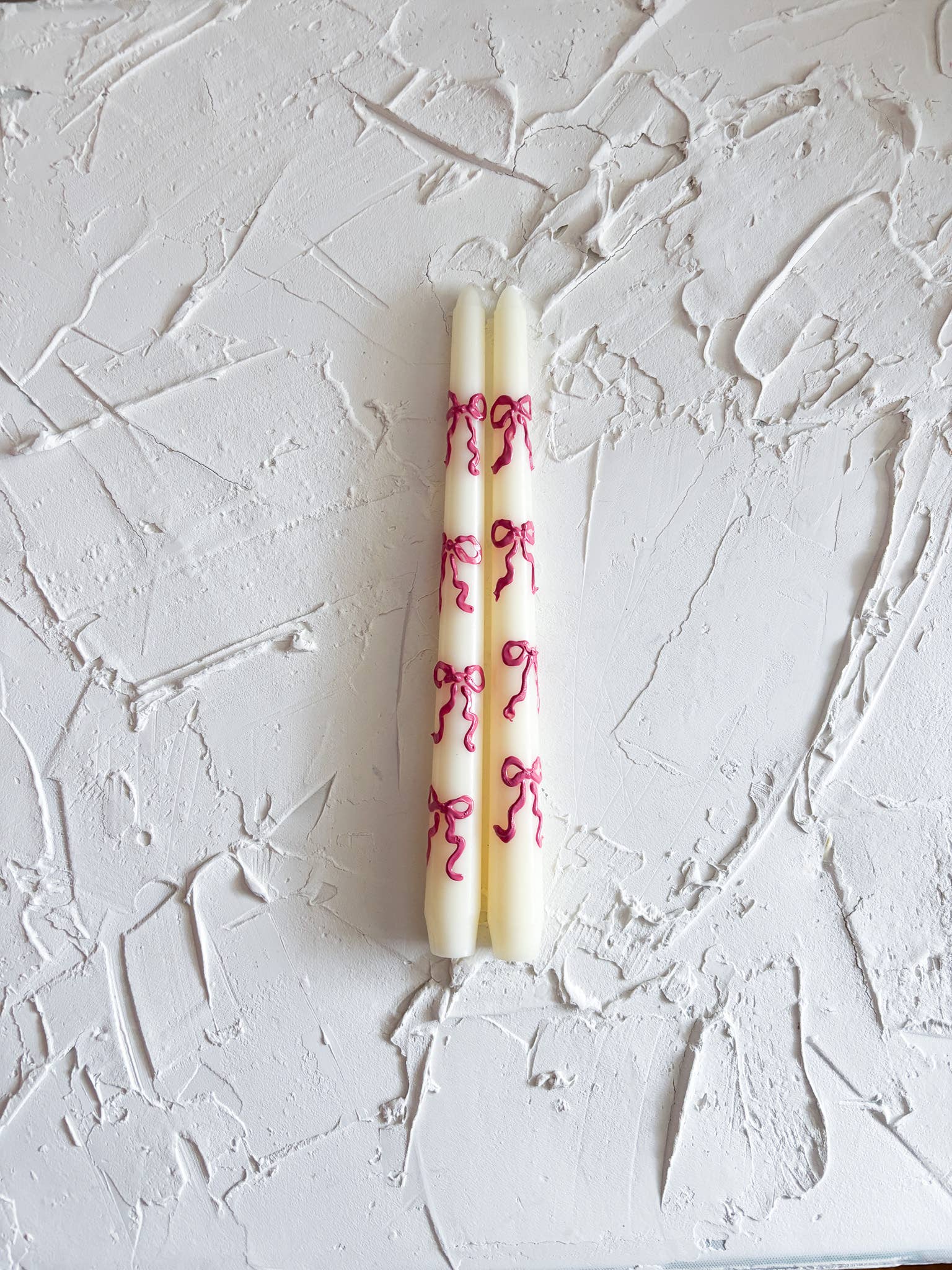 Bow Taper Candle