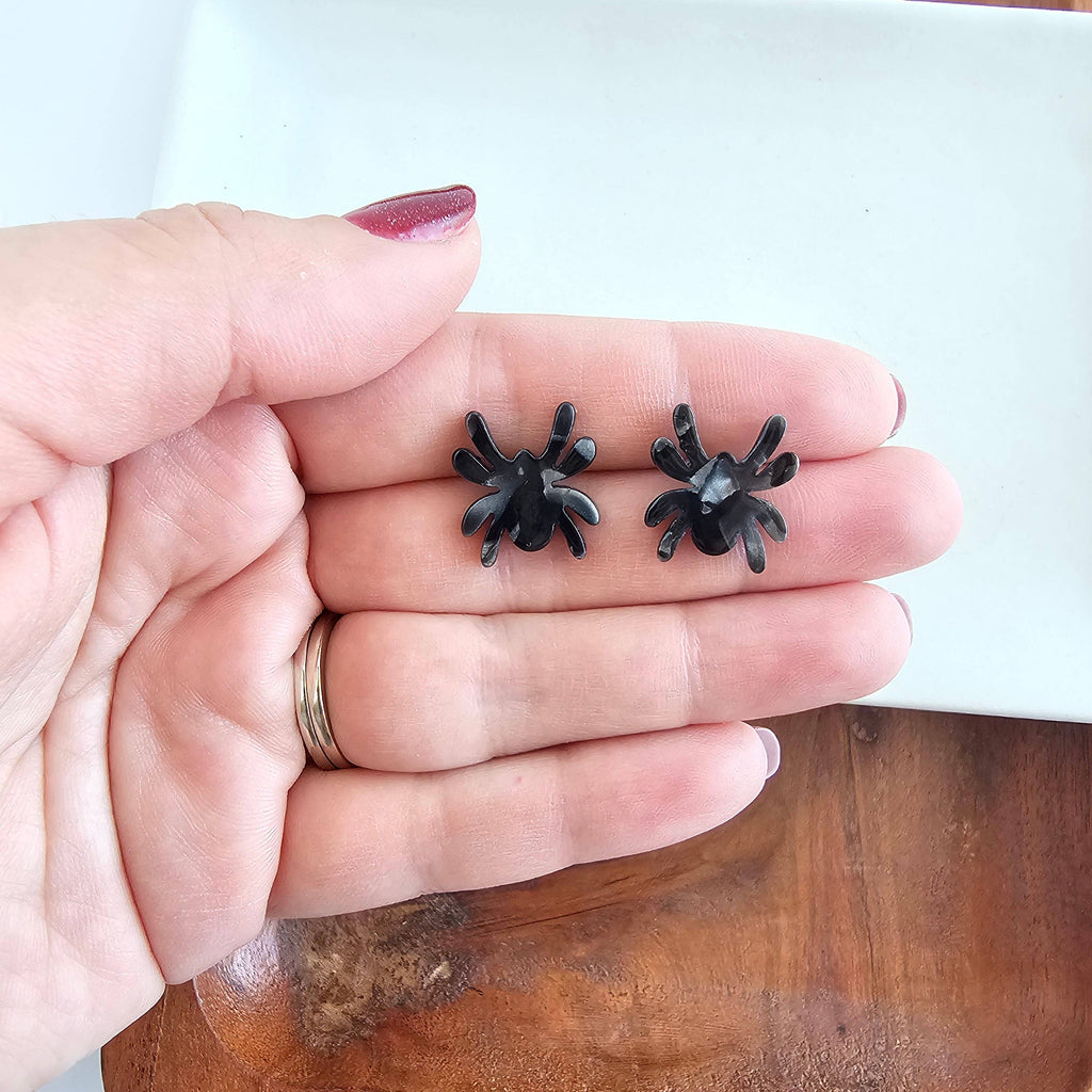 Black Spider Studs