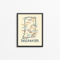 Indiana State Park Checklist Print