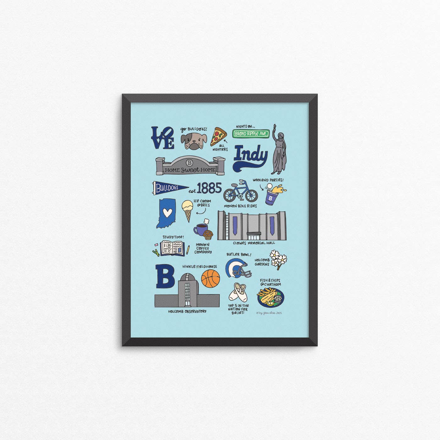 Butler Bulldog Print