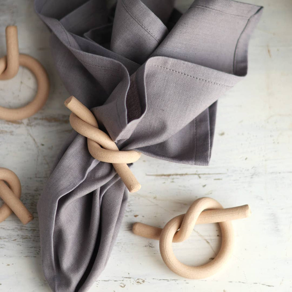 Knot Napkin Ring | Rustic Modern Handmade ceramic