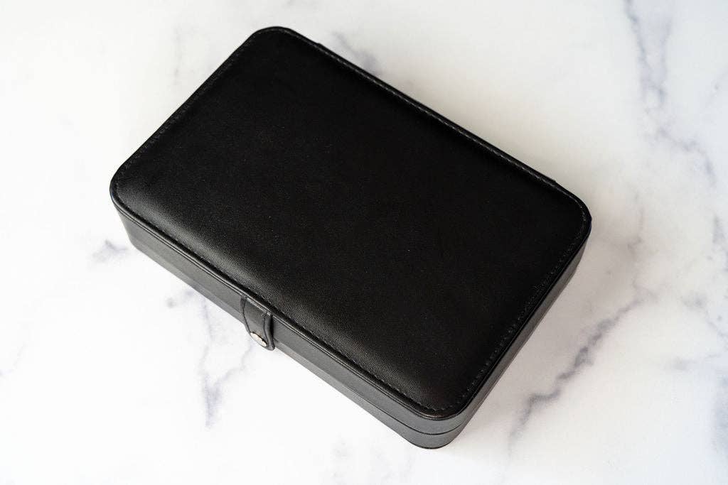 Black Jewelry Travel Case Box