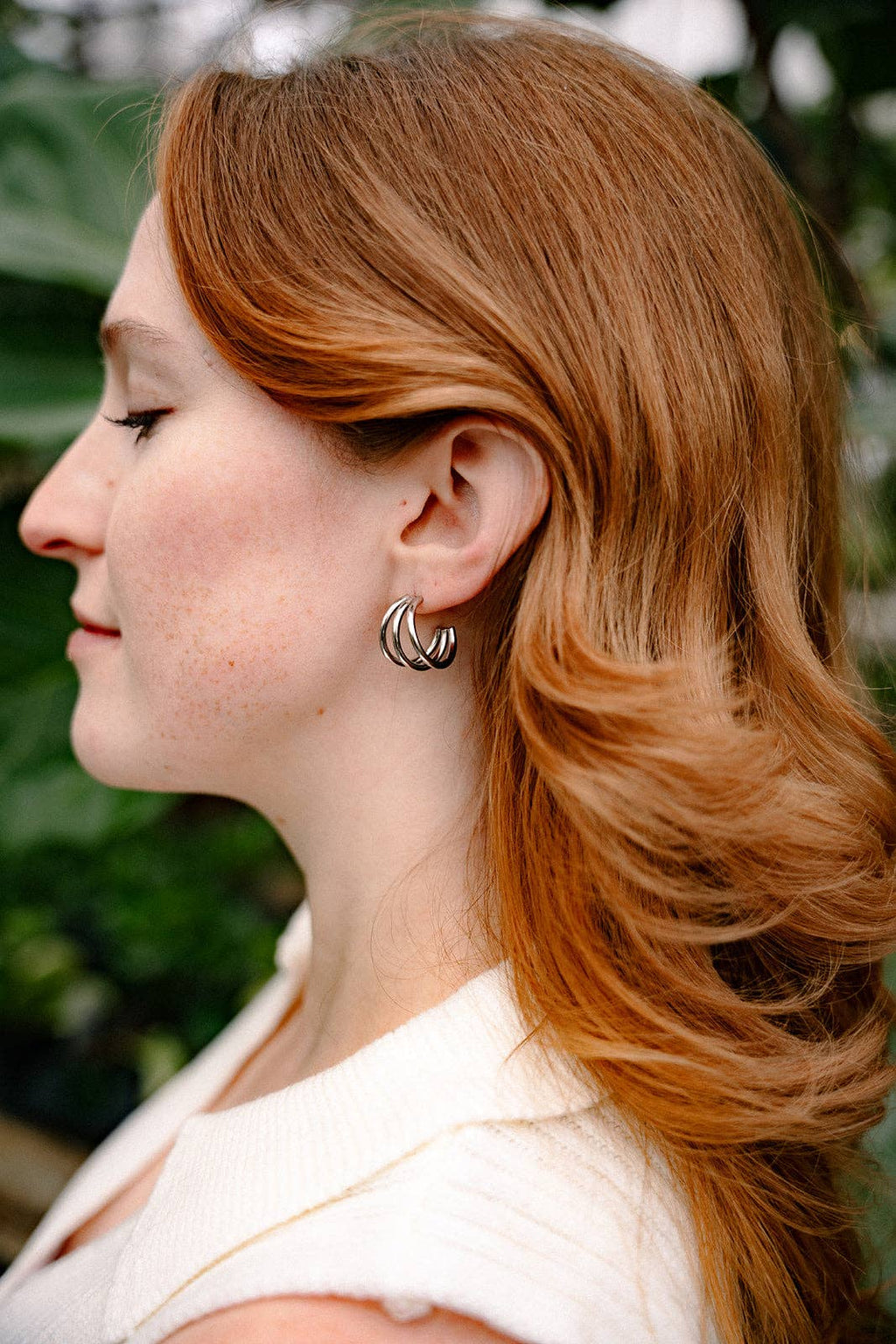 Silver Luxe Treya Hoops