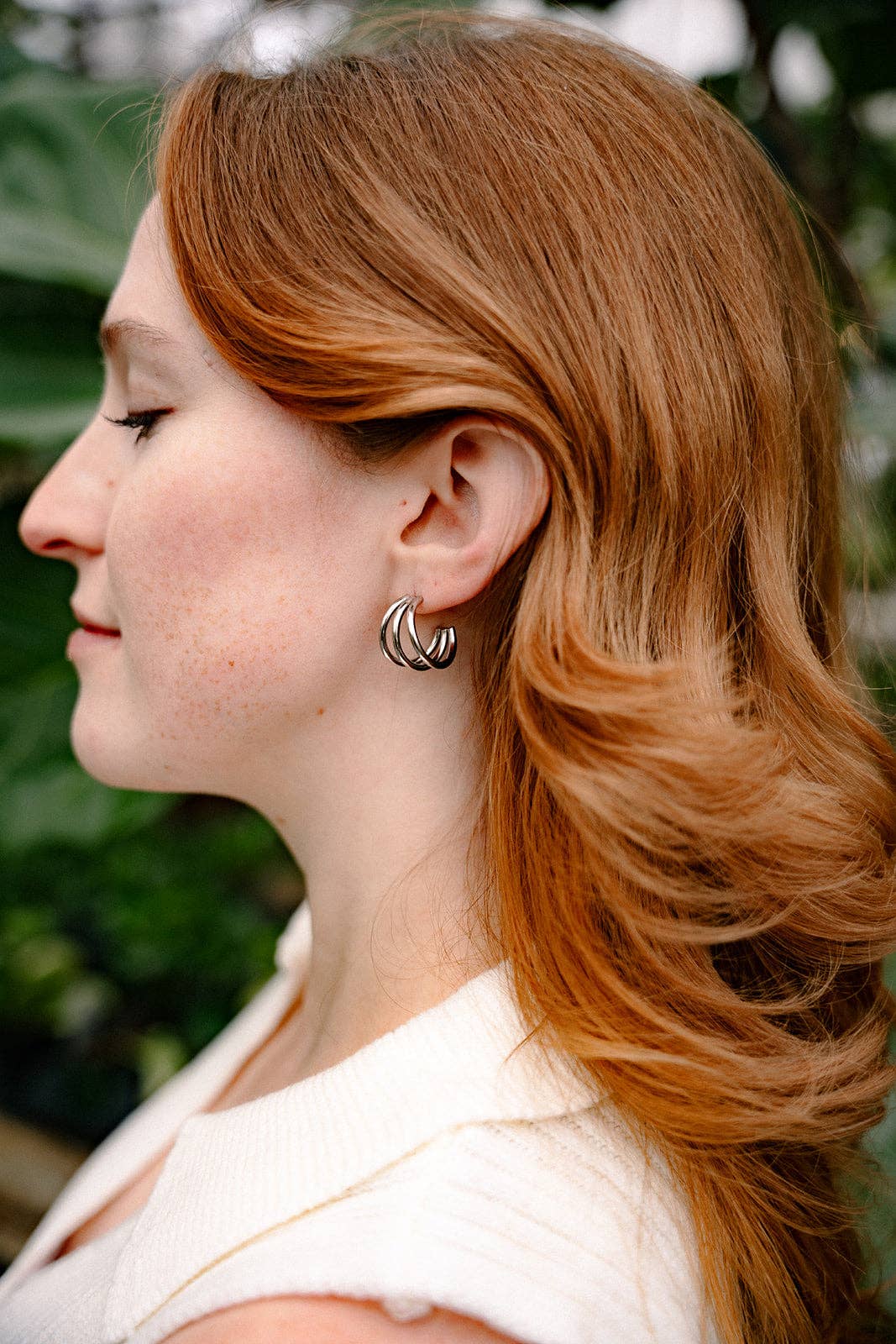 Silver Luxe Treya Hoops