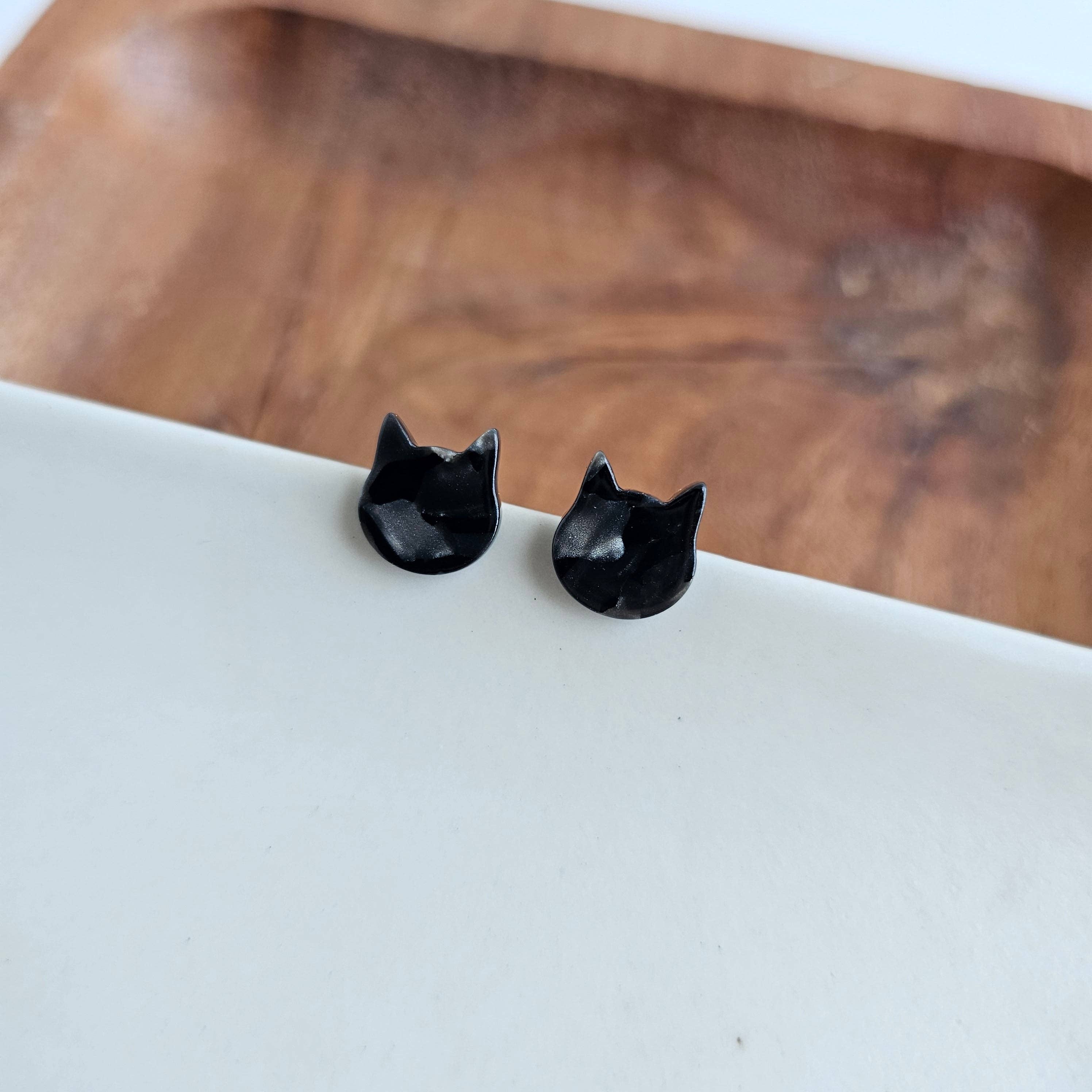 Black Cat Studs