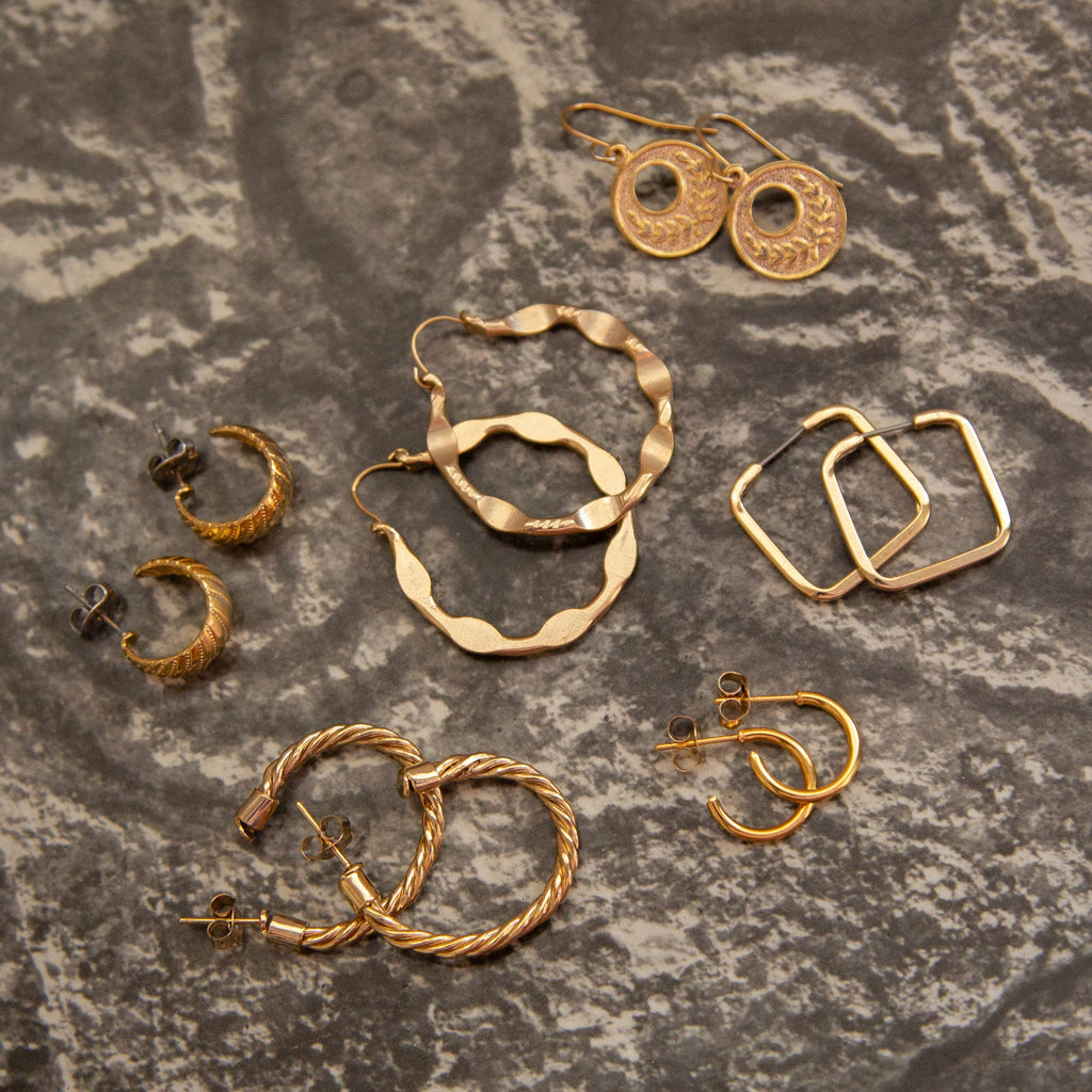 Vintage Gold Hoops