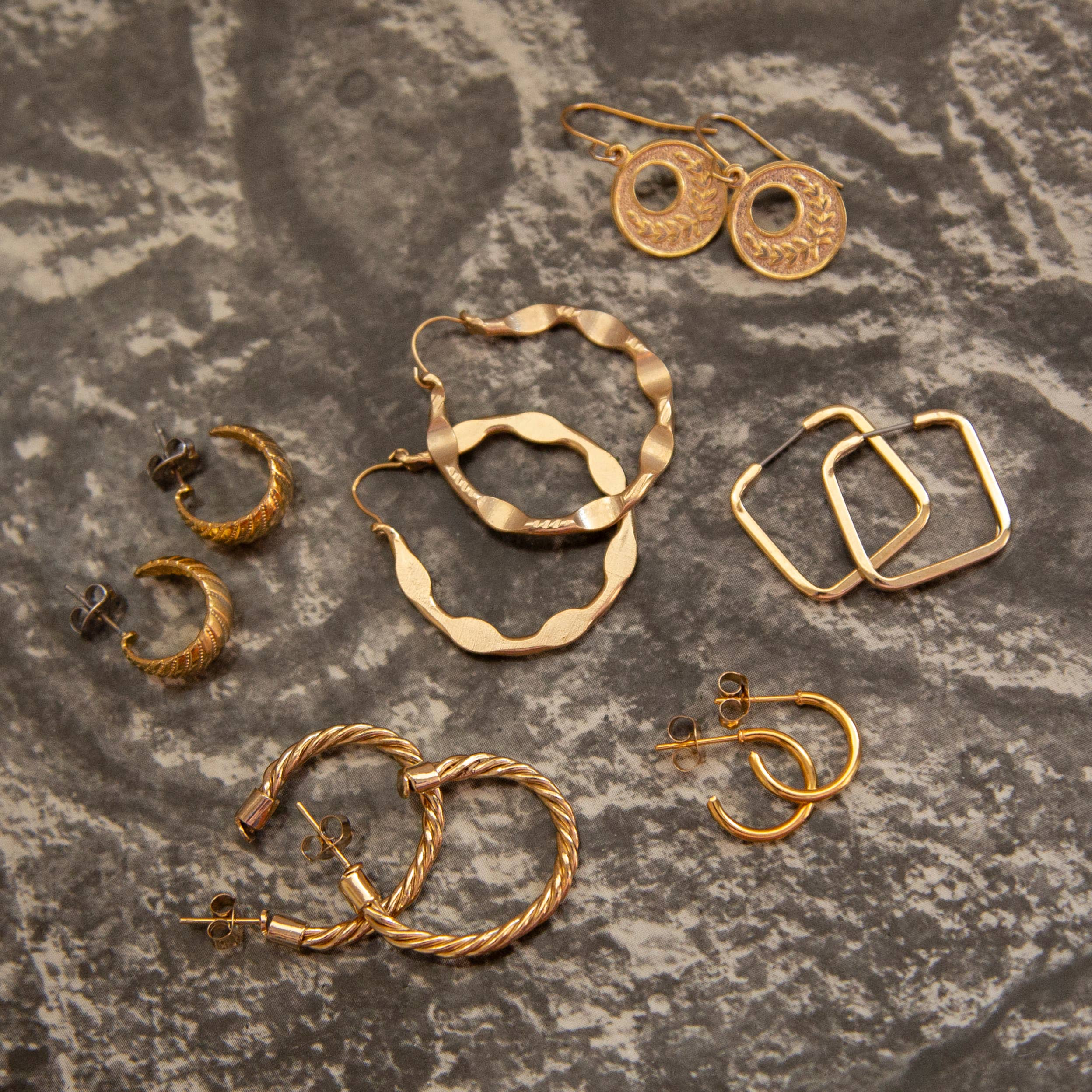 Vintage Gold Hoops
