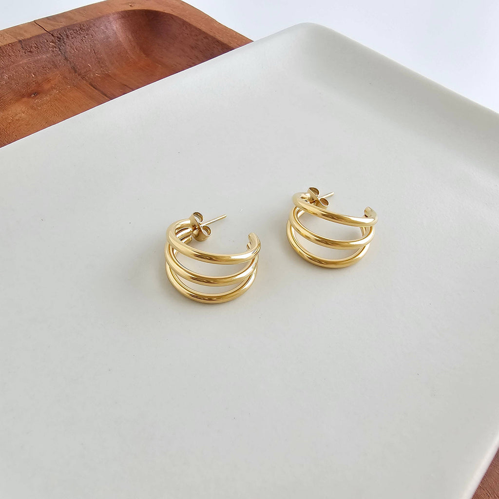 Gold Luxe Treya Hoops