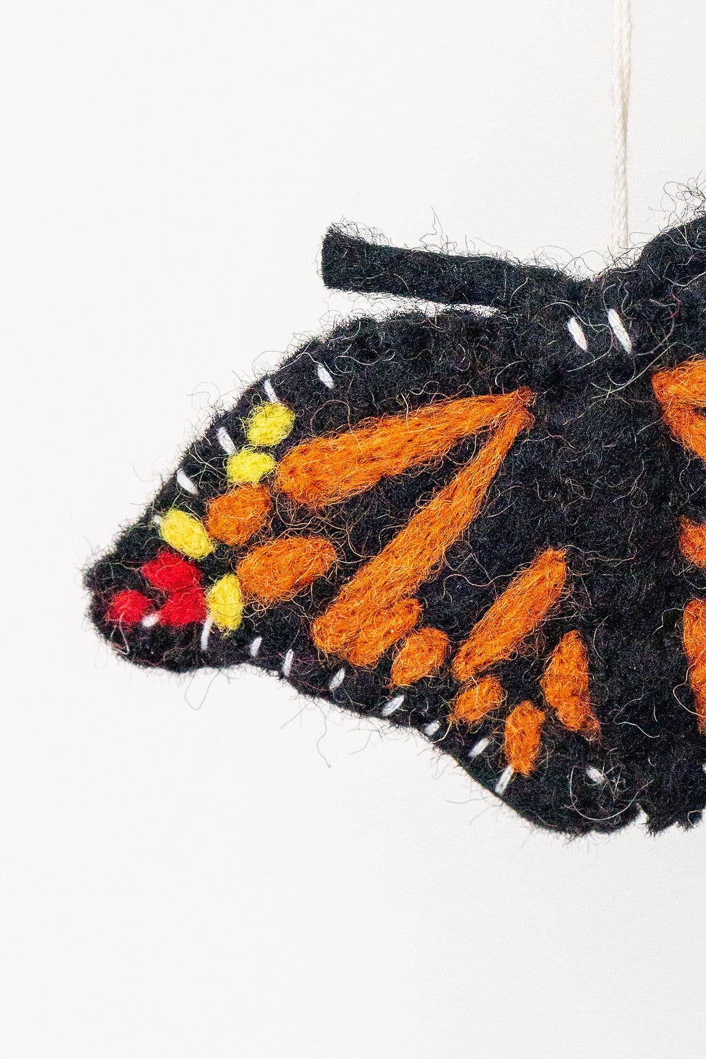 Christmas Monarch Butterfly Felt Ornament