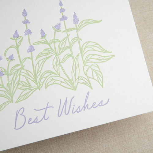 Best Wishes Card | Letterpress Congrats Card