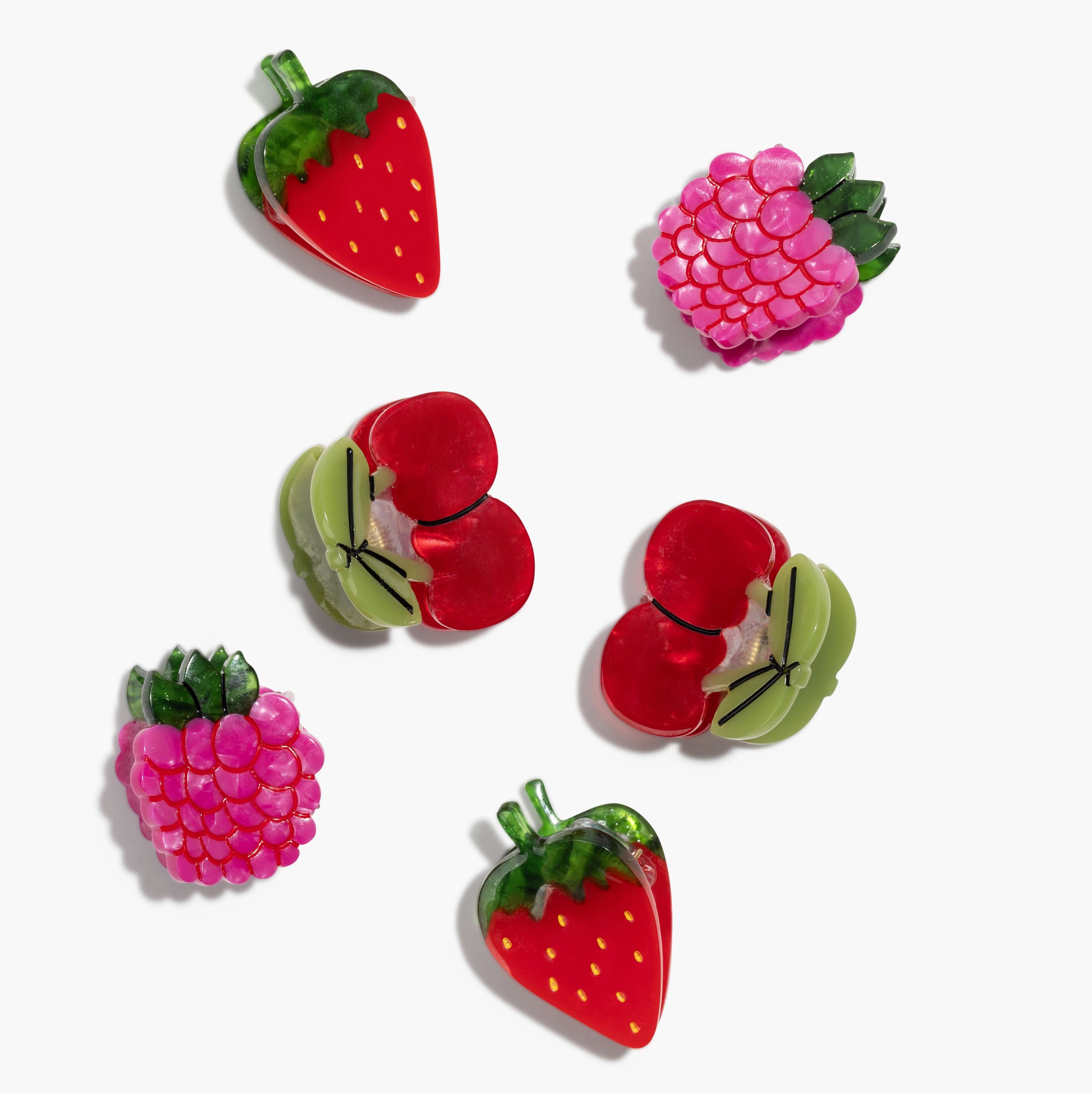 Micro Berry Basket Hair Clips
