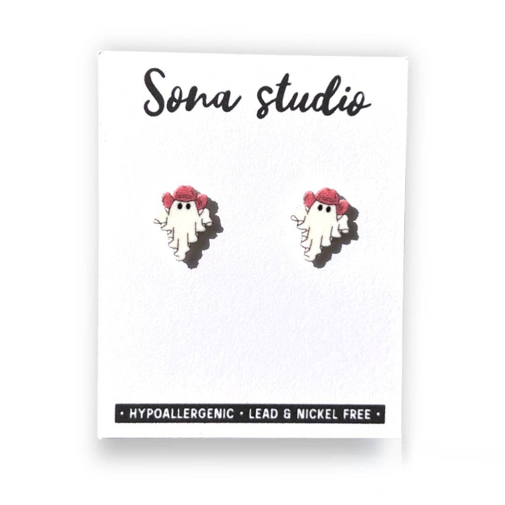 Cowgirl Ghost Earrings