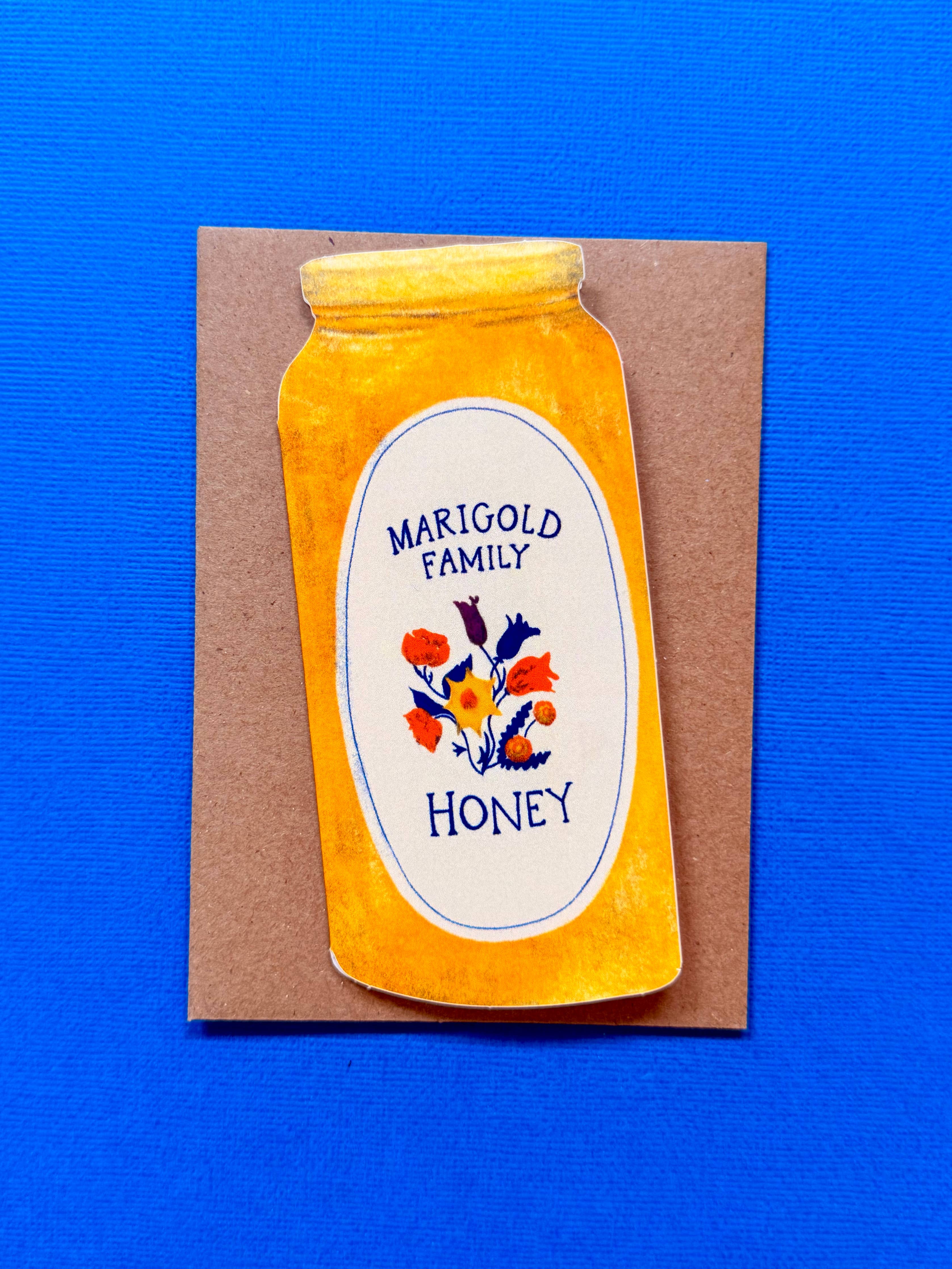 Local Honey Die-Cut Greeting Card