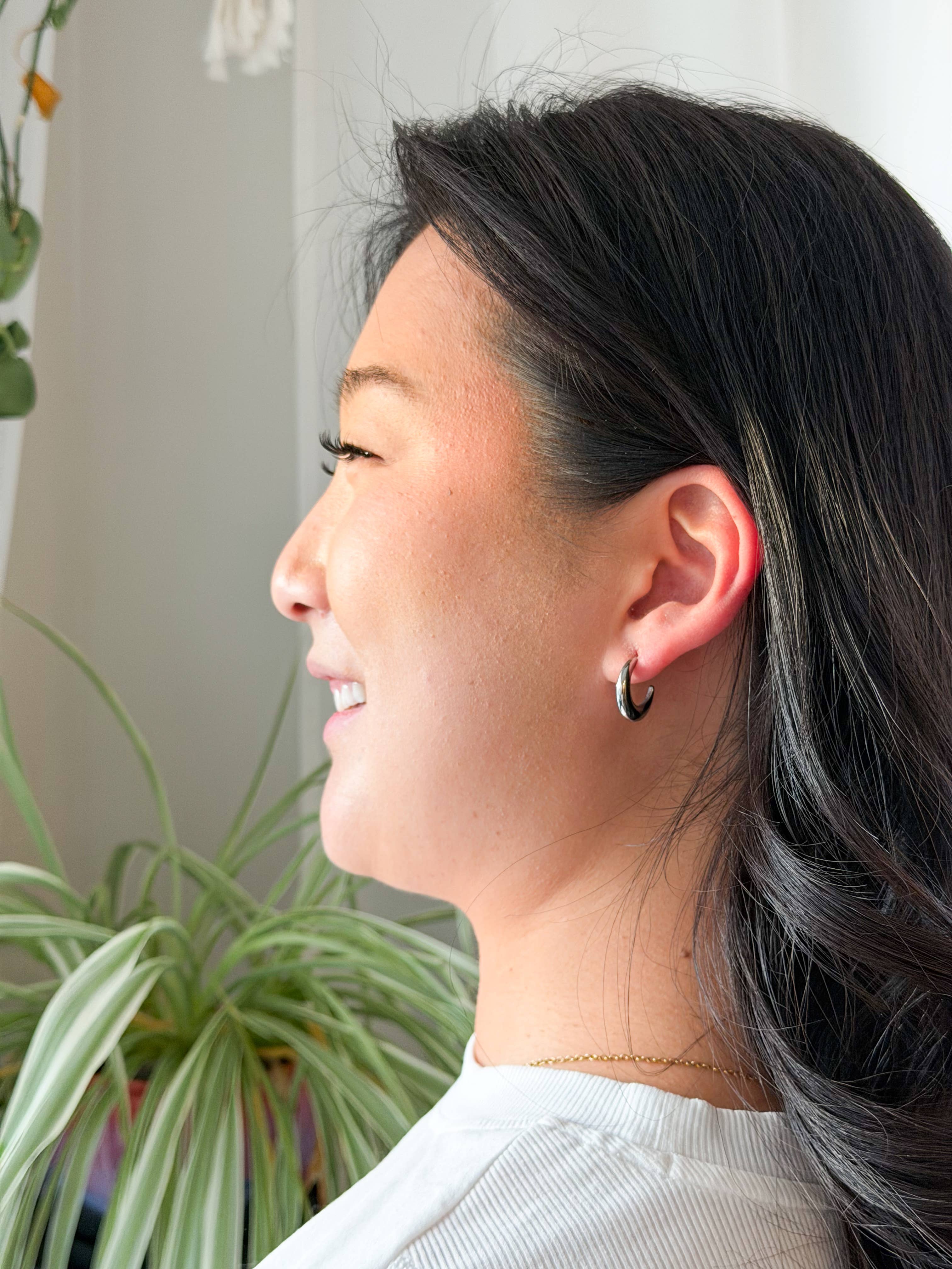 Silver Luxe Selena Hoops