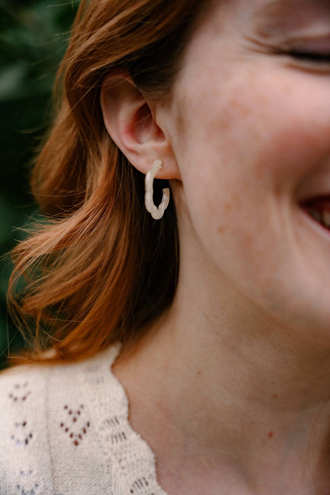 Ivory Posey Mini Hoops