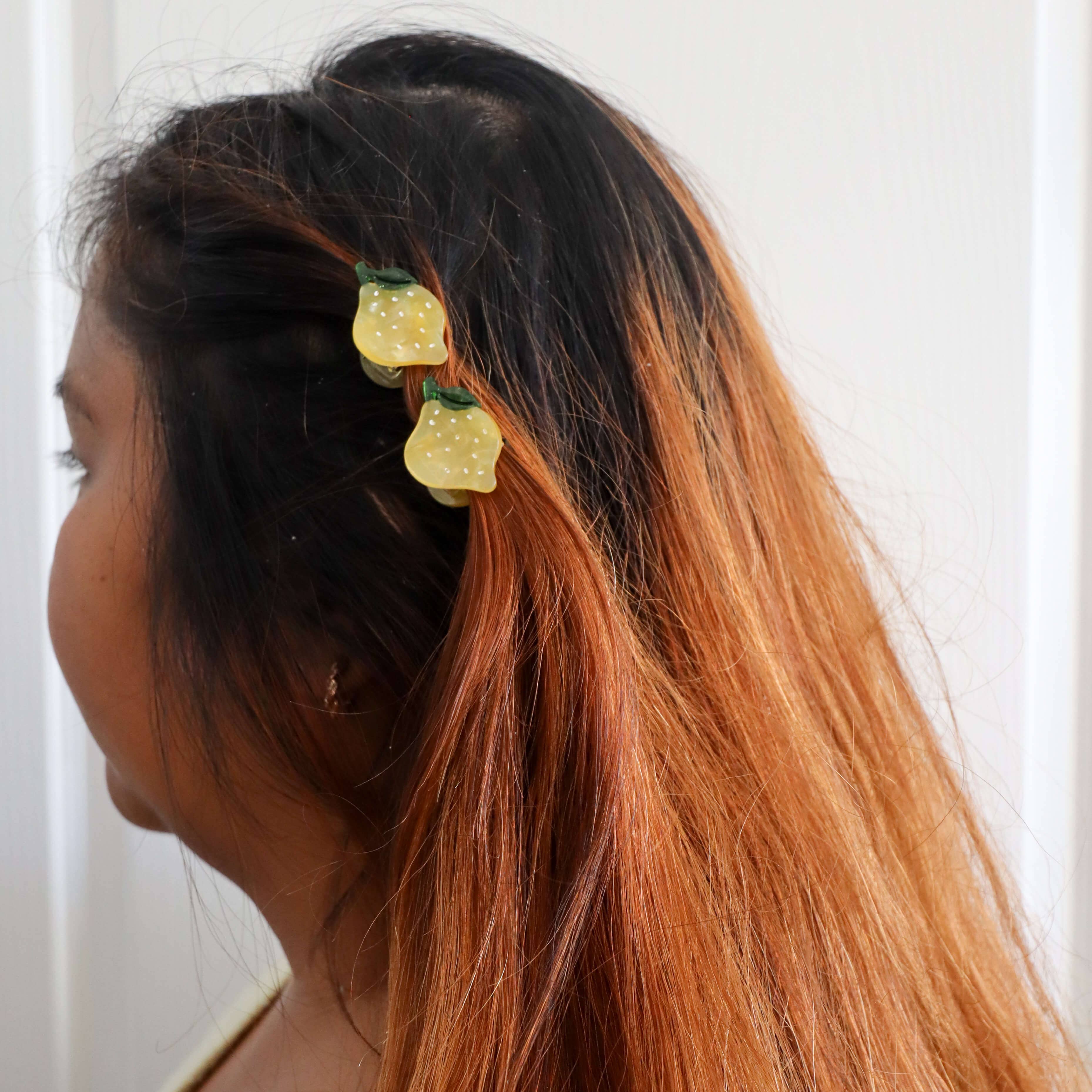 Micro Fruit and Flowers Hair Claw Clips