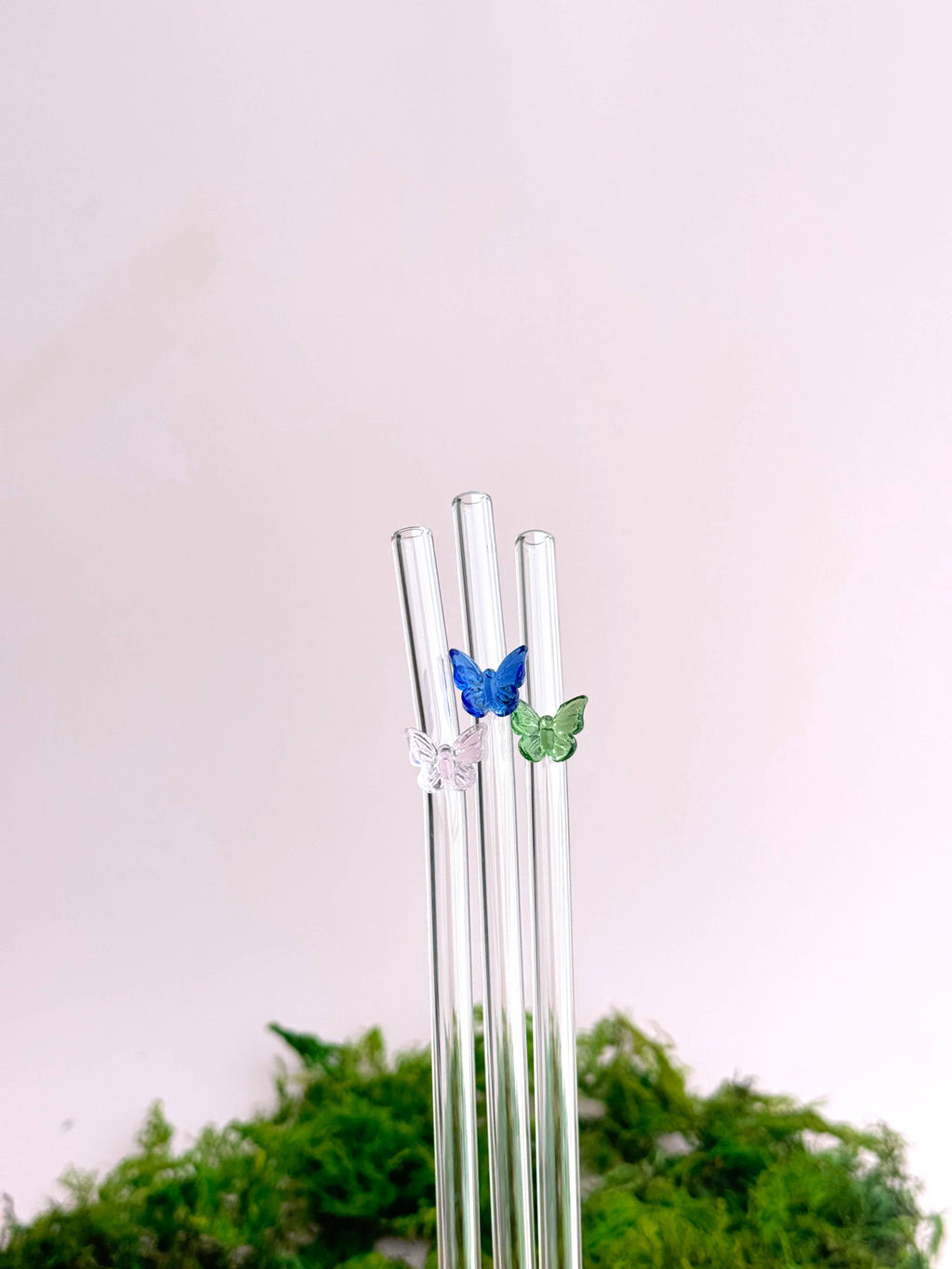 Butterfly Glass Straws - Whimsy, Accessories, Cutesy