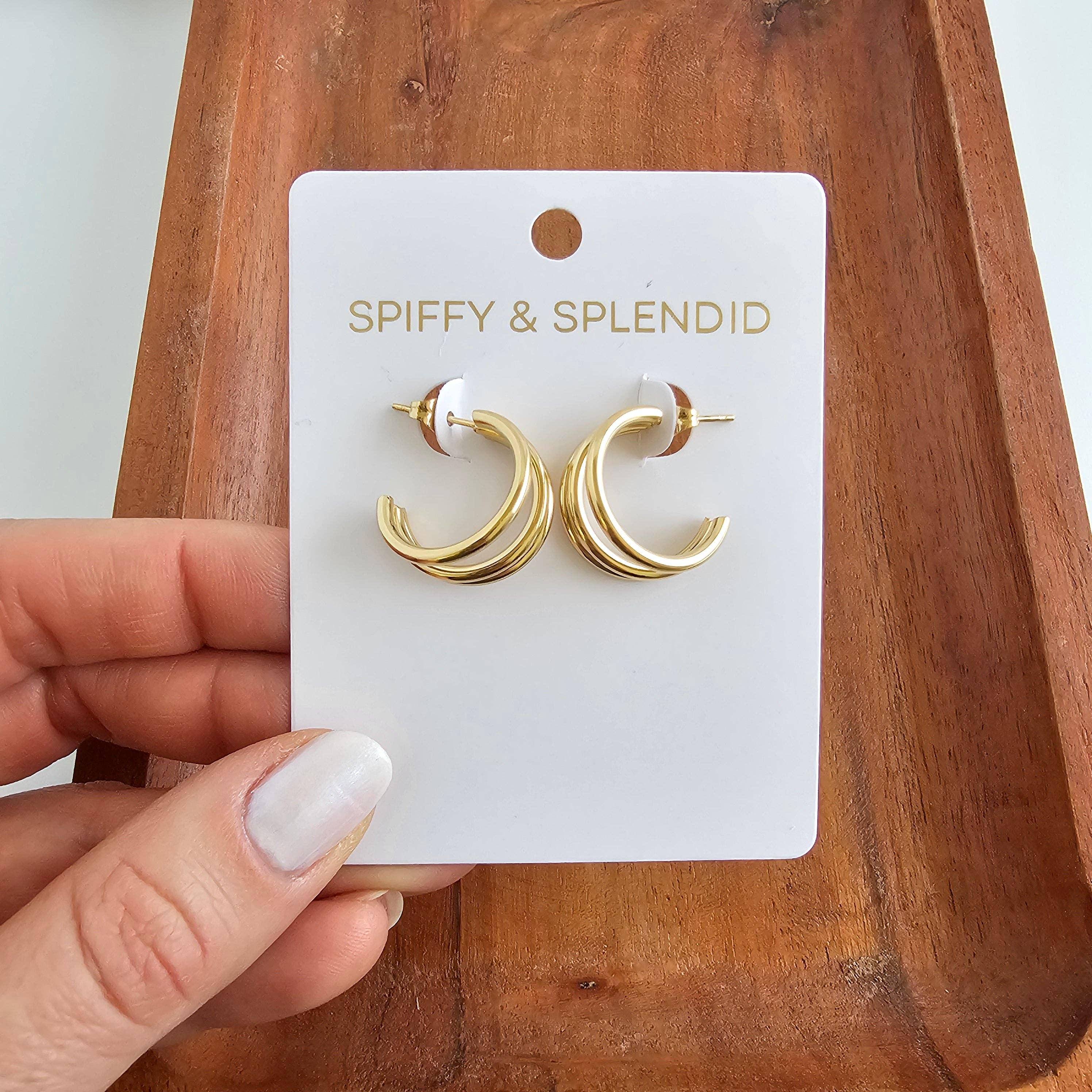 Gold Luxe Treya Hoops