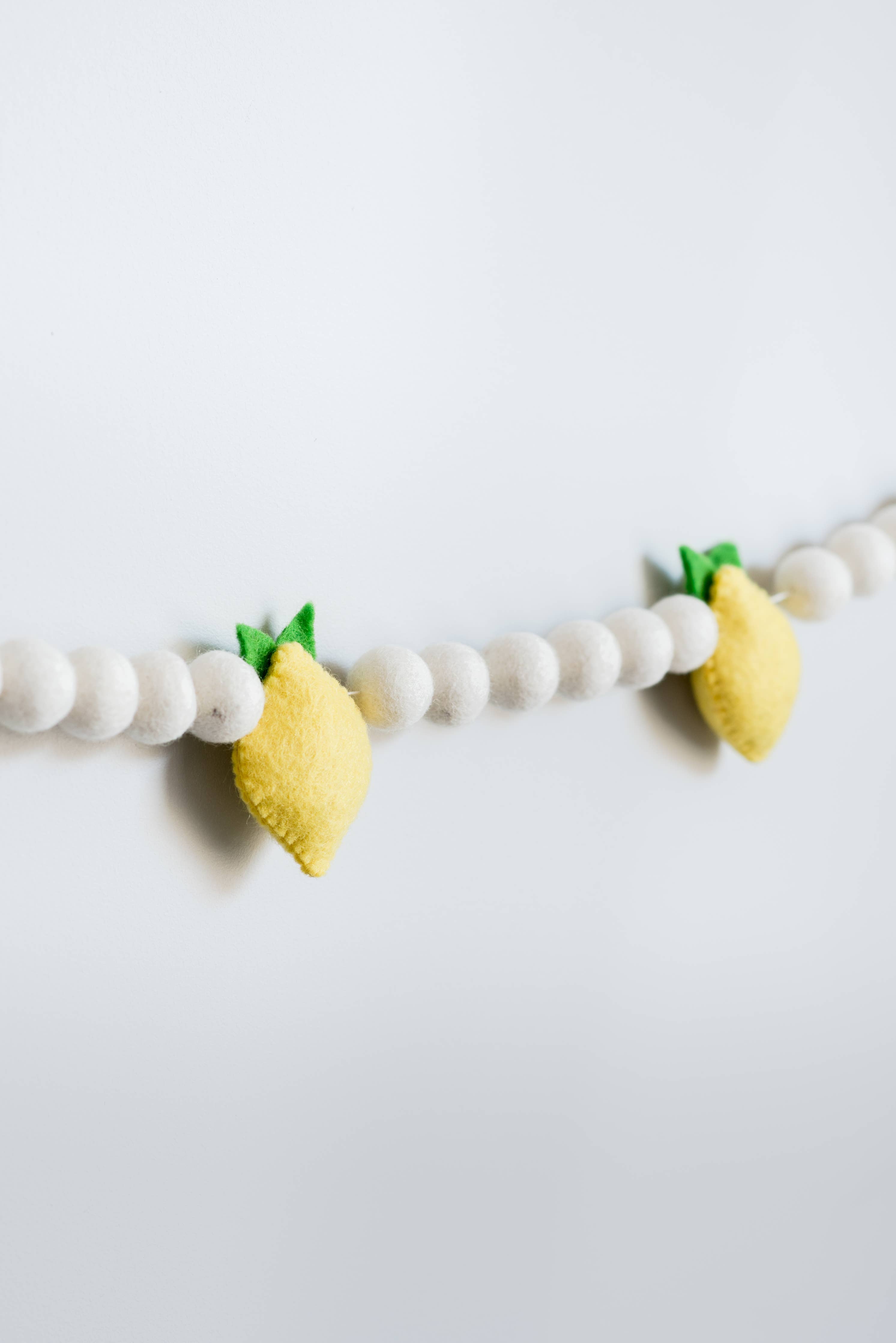 Lemon Felt Garland