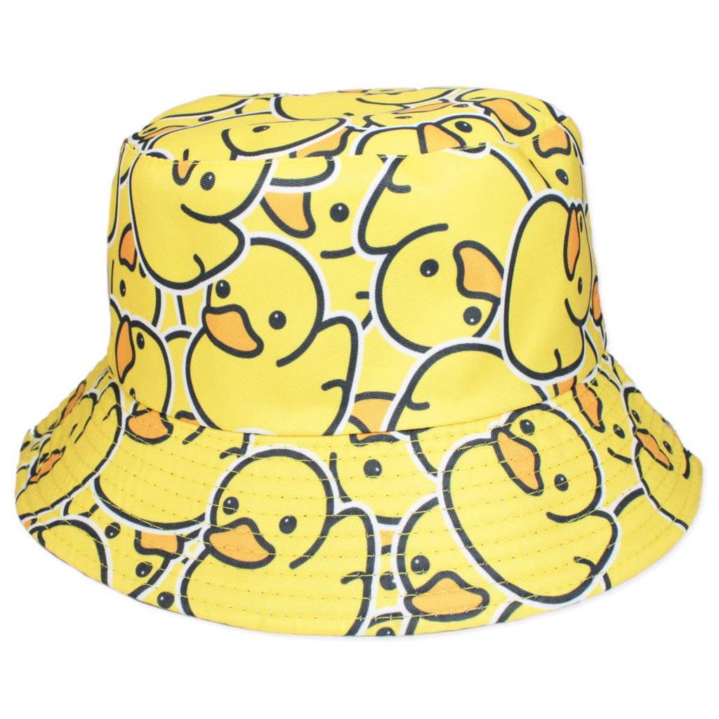 Float your Boat Rubber Duck Print Bucket Hat