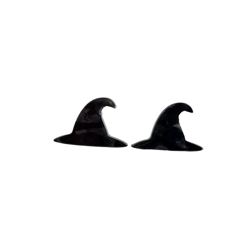 Black Witch Hat Studs