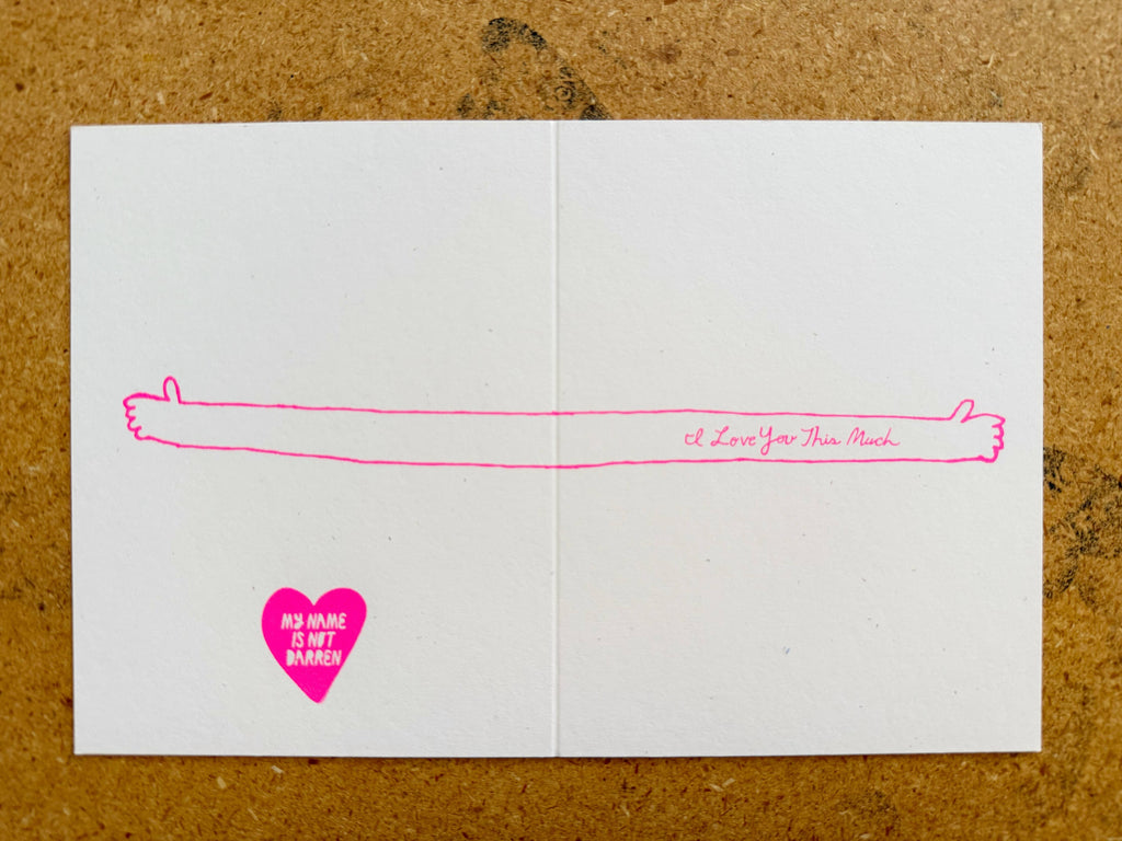 I Love You This Much - Card