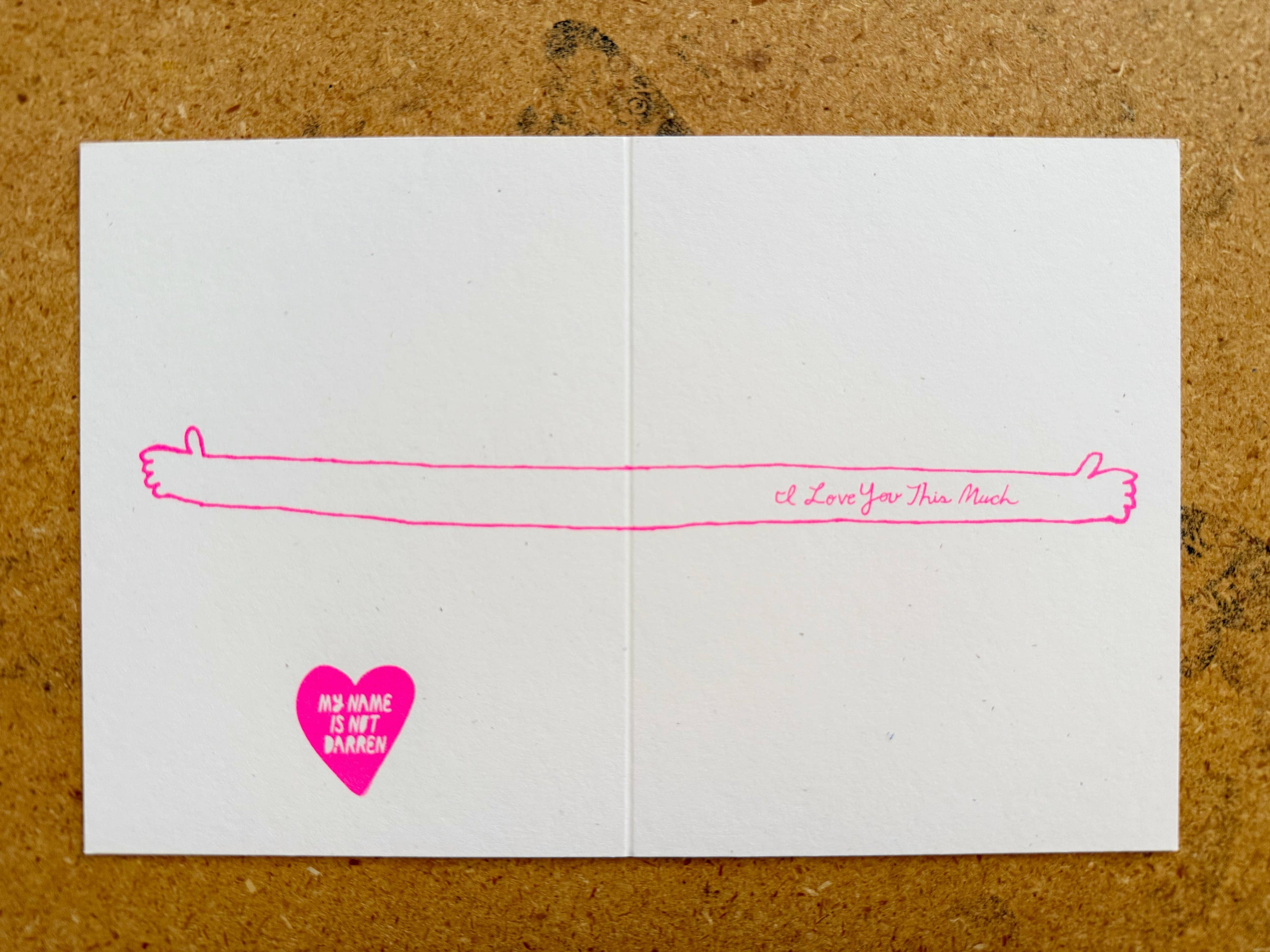 I Love You This Much - Card