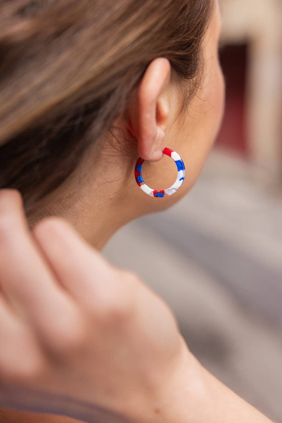 Red, White & Blue Mini Hoops
