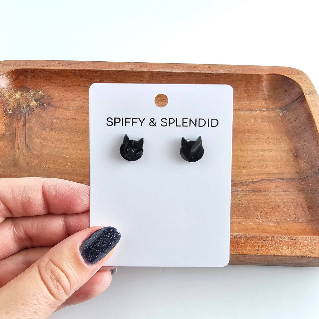 Black Cat Studs