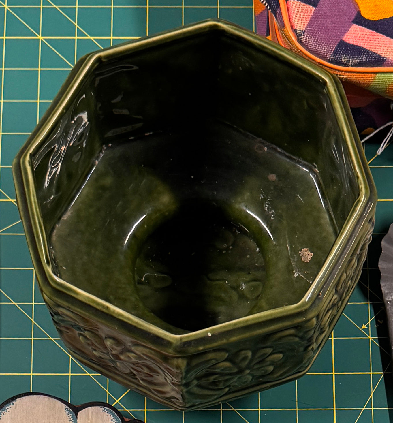 Thrifted Green Planter