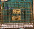 Brass Wire Wall Letter Organizer